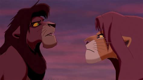 kovu and simba|simba and kovu roar standoff.